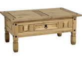 Corona Pine One Drawer Coffee Table